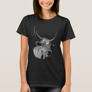 Ko Skiss Kläder Konst Nötkreatur Jordbrukare Ko T Shirt