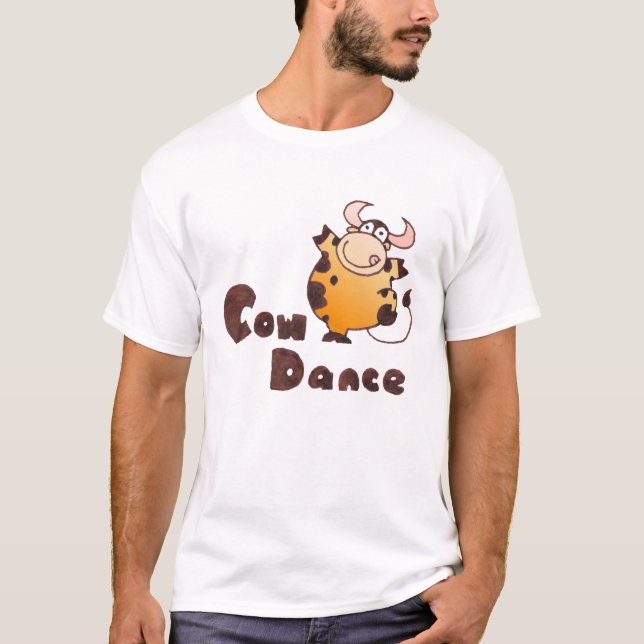 Ko som dansar tShirten för ko för tecknad för Tröja (Framsida)