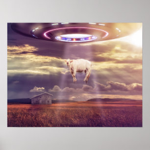 Ko som rövas bort av utomjordingarfantasikonst poster