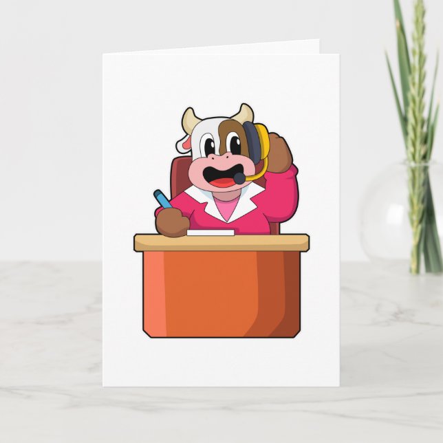 Ko som sekreterare med bord kort (Framsida)