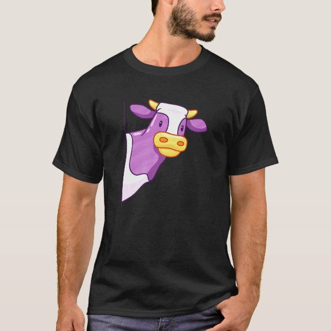Ko som tittar lila ko t shirt (Framsida)