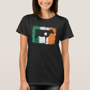 Ko St Patricks Day Irländsk Flagga Irland Sankt Pa T Shirt