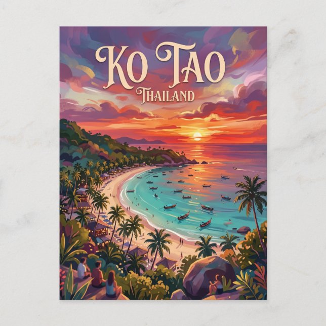 Ko Tao Thailand Vykort (Framsida)