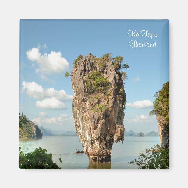 Ko Tapu-ön i Thailand Magnet (Framsidan)
