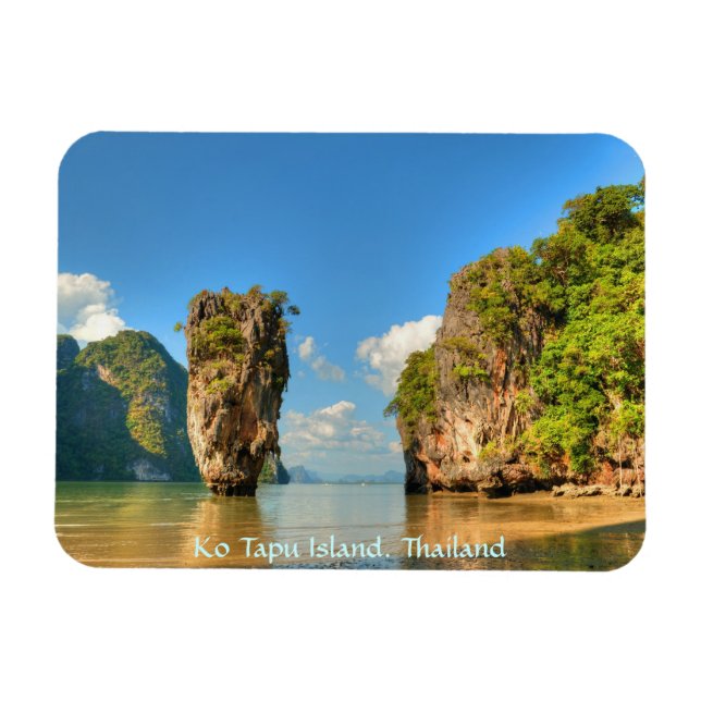Ko Tapu-ön i Thailand Magnet (Horisontell)