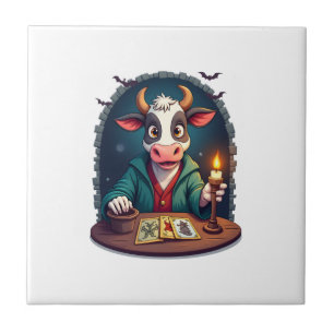 Ko Tarot av skräck Kakelplatta