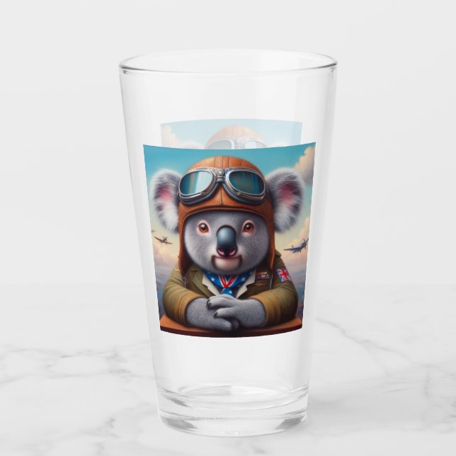 Koala Airplan Pilot Glaskopp (Framsida)