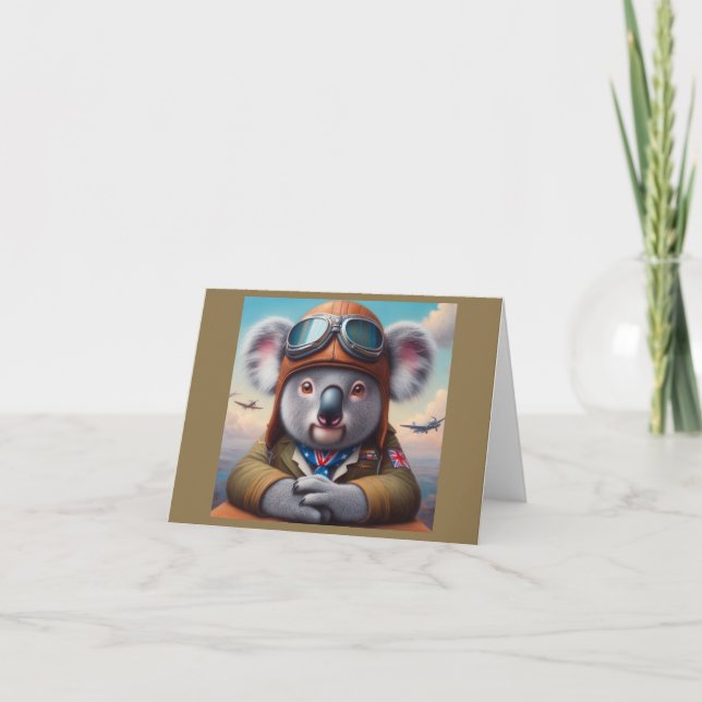 Koala Airplan Pilot Kort (Framsida)