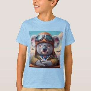 Koala Airplan Pilot T Shirt