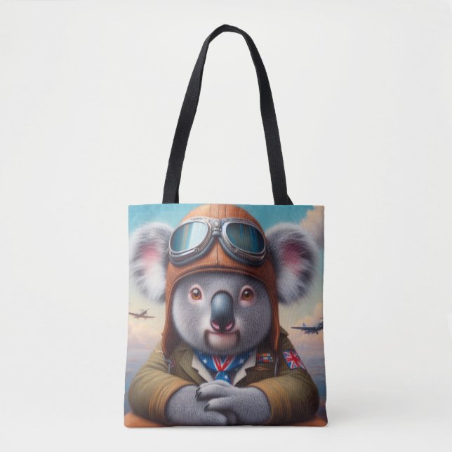 Koala Airplan Pilot Tygkasse (Framsida)