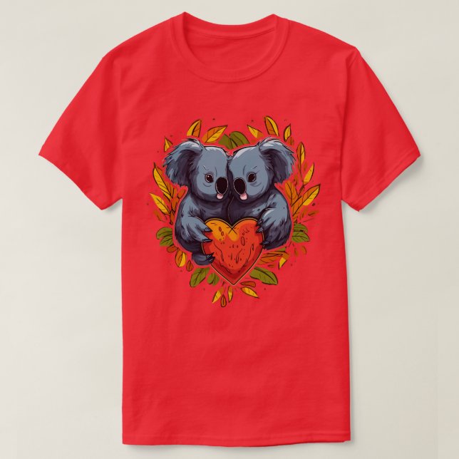 Koala Alla hjärtans dag T Shirt (Design framsida)