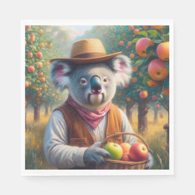 Koala Apple Orchard Pappersservett (Framsidan)
