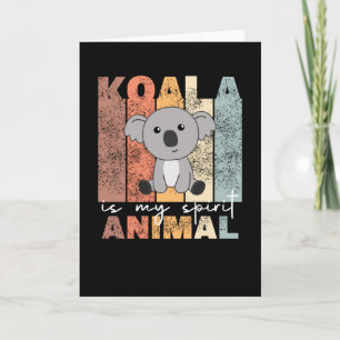 Koala är mitt andliga djur - Sweet Koalas Vintage Kort