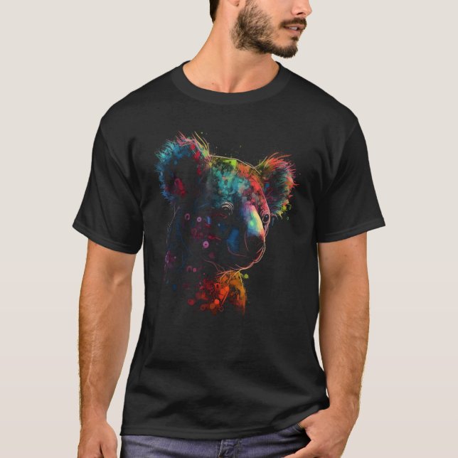Koala Artwork  Animal Koala 5 T Shirt (Framsida)