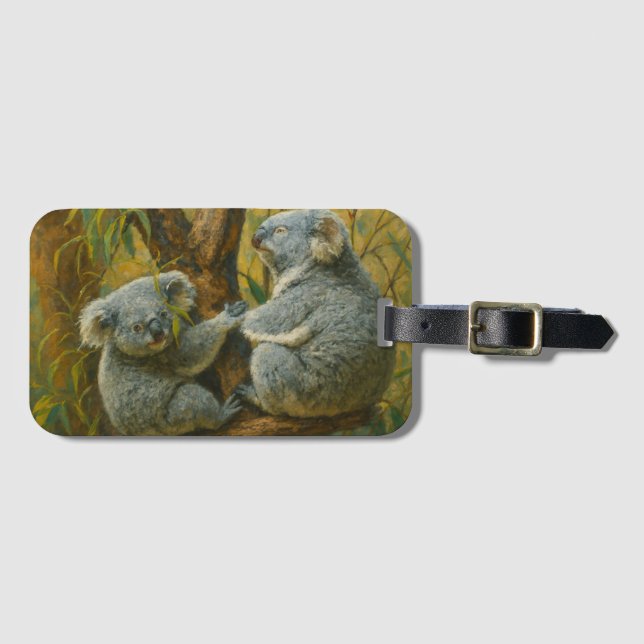 Koala Assions - Realistic Wildlife Pair Bagagebricka (Framsida horisontal)