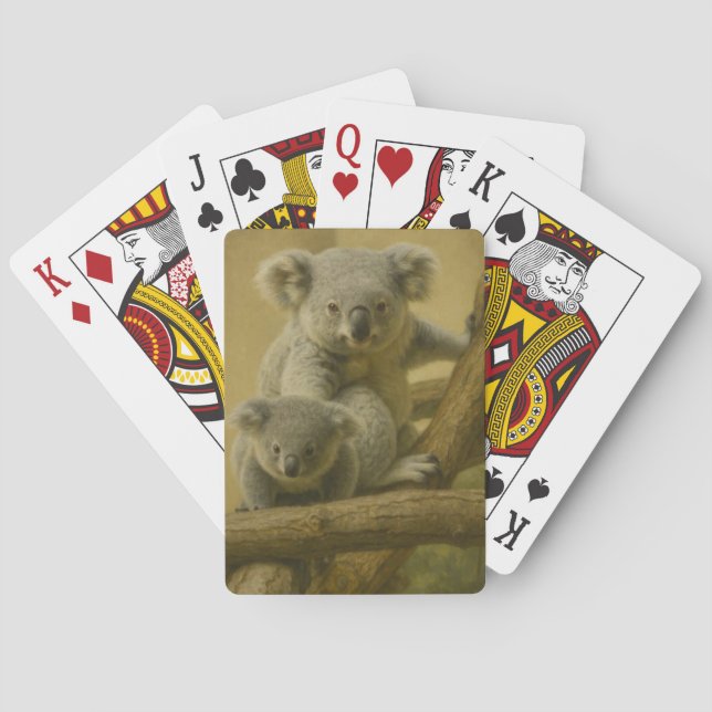 Koala Assions - Tender Wildlife Art Print Casinokort (Baksidan)