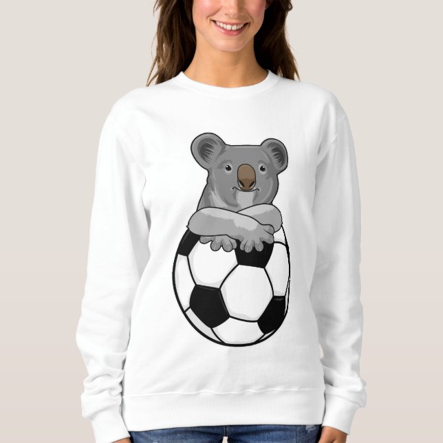 Koala at Soccer Sports T Shirt (Framsida)