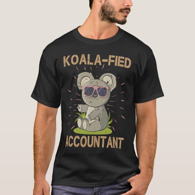 Koala-auktoriserad revisor för analytiker Bookkeep T Shirt (Framsida)