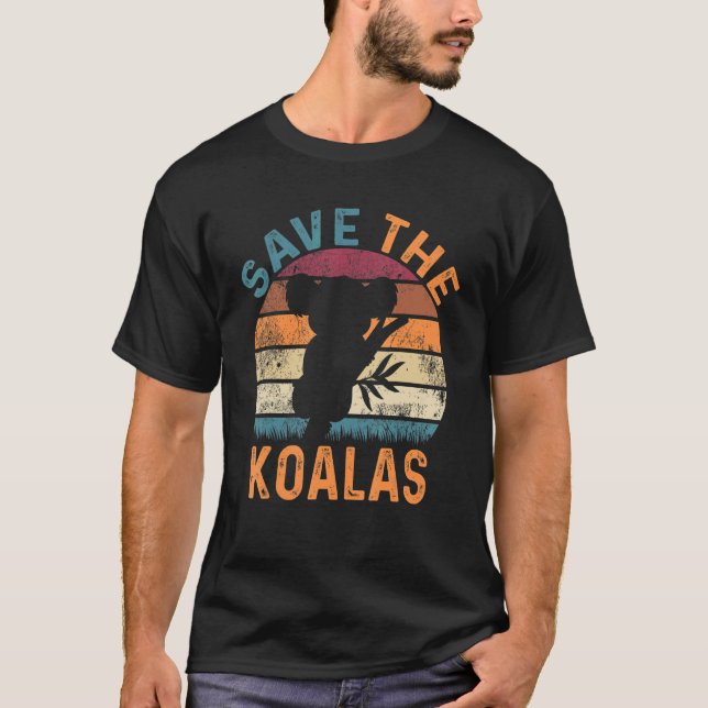 Koala Australia Animal Welfare Nya Zeeland Austral T Shirt (Framsida)