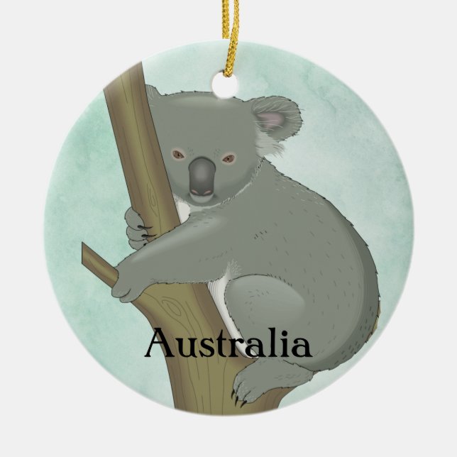 Koala Australia Design Ceramic Ornament (Framsidan)