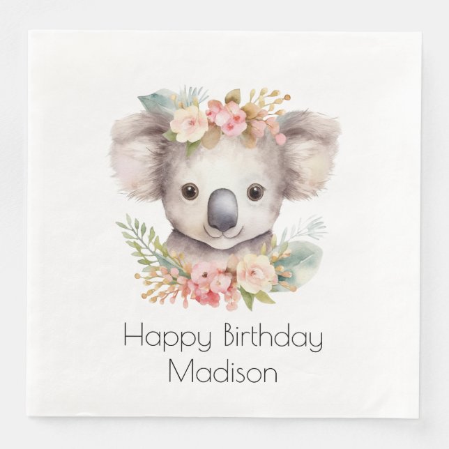 Koala Australia Personlig Pappersservett (Framsida)