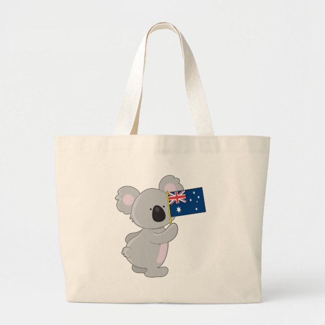 Koala Australian Flagga Jumbo Tygkasse (Framsidan)