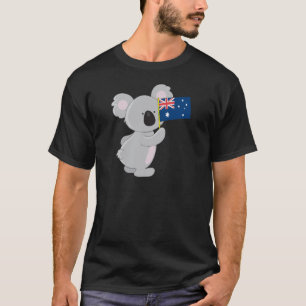 Koala Australian Flagga T Shirt