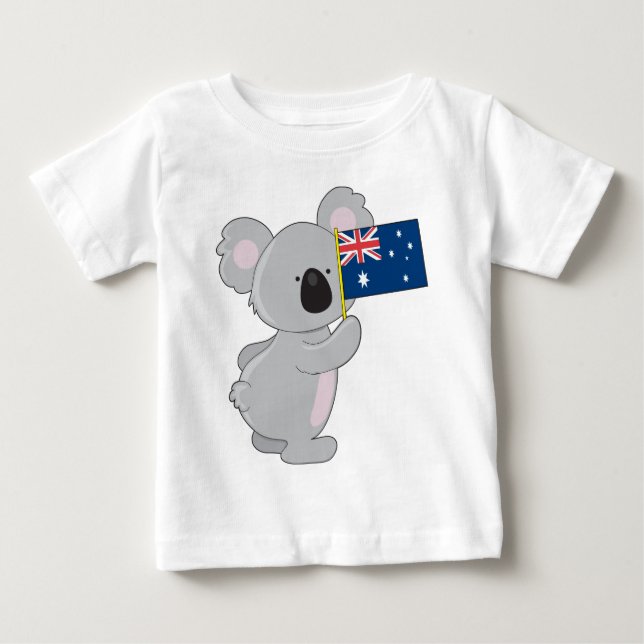 Koala Australian Flagga Tee (Framsida)