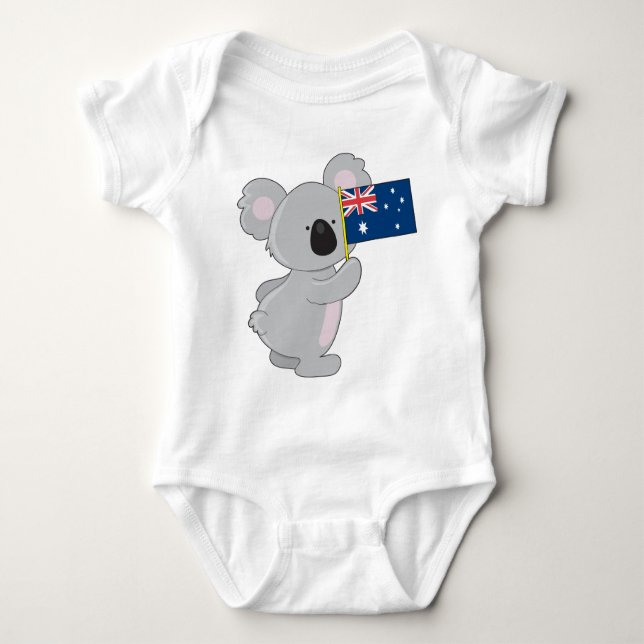 Koala Australian Flagga Tee (Framsida)