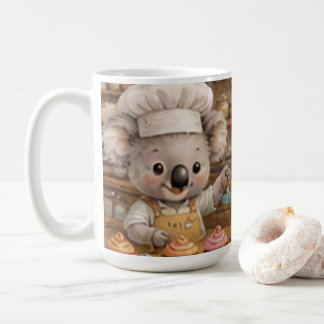 Koala Bagare Skapar Läcker Kakor och Gods Kaffemugg