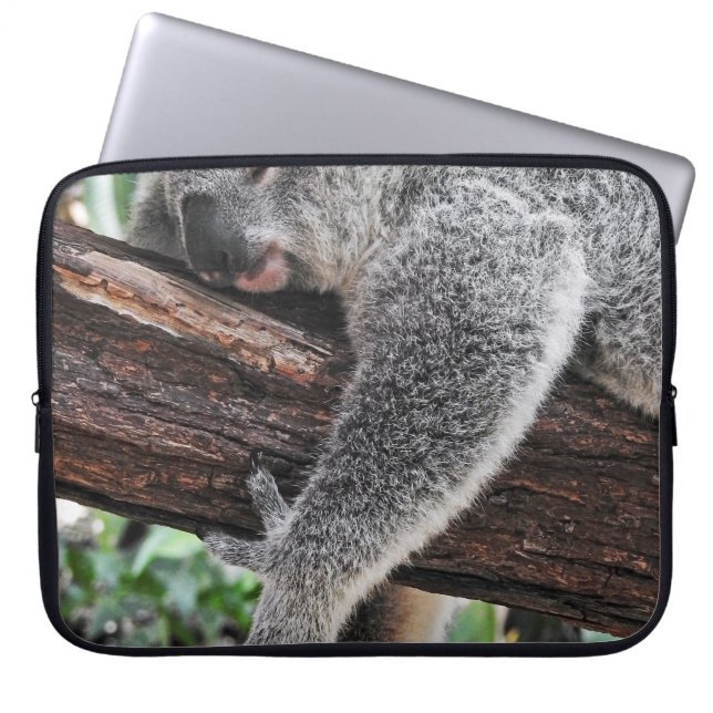 KOALA BAR SLEEPING PÅ TRÄD LAPTOP FODRAL (Framsidan)