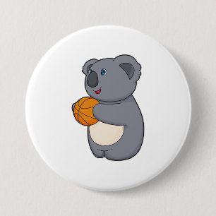 Koala Basketball-spelare Basketball Knapp