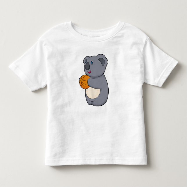 Koala Basketball-spelare Basketball T Shirt (Framsida)