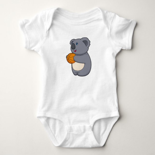 Koala Basketball-spelare Basketball T Shirt (Framsida)