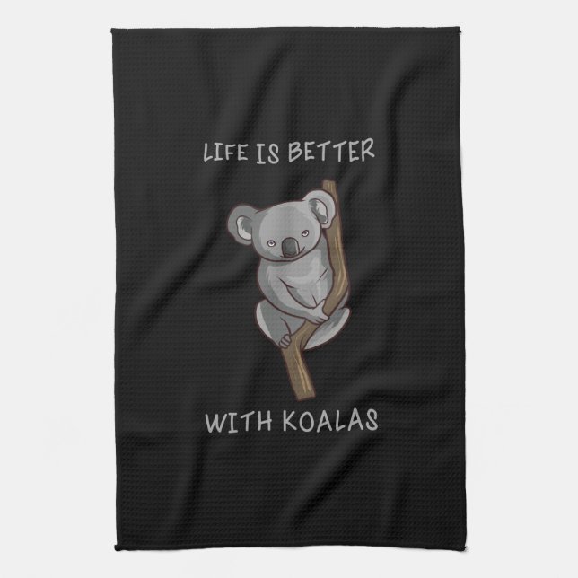 Koala - bättre liv med Koalas Kökshandduk (Vertikal)