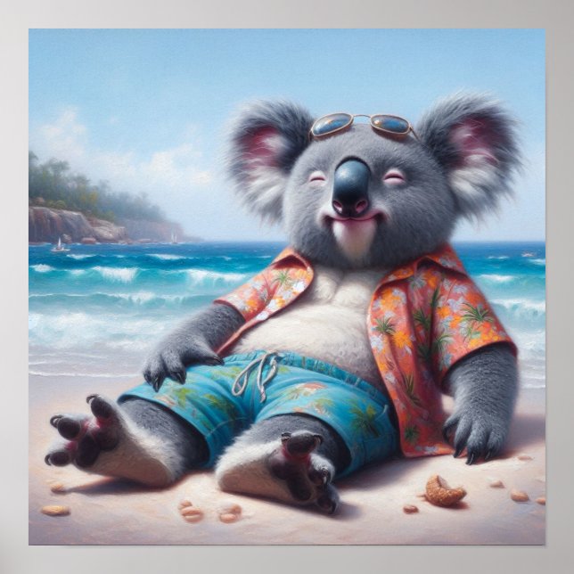 Koala Beach Poster (Framsidan)
