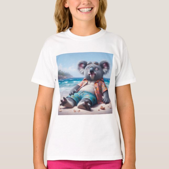 Koala Beach T Shirt (Framsida)