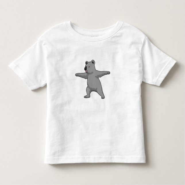 Koala bear at Yoga Fitness T Shirt (Framsida)