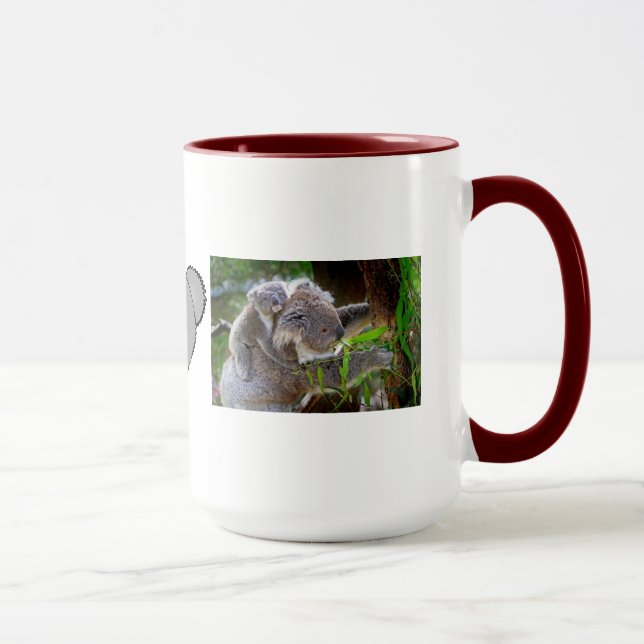 Koala Bear Aussi Safari Peace Kärlek Natur Destiny Mugg (Höger)