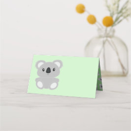 Koala Bear Baby Shower Placeringskort