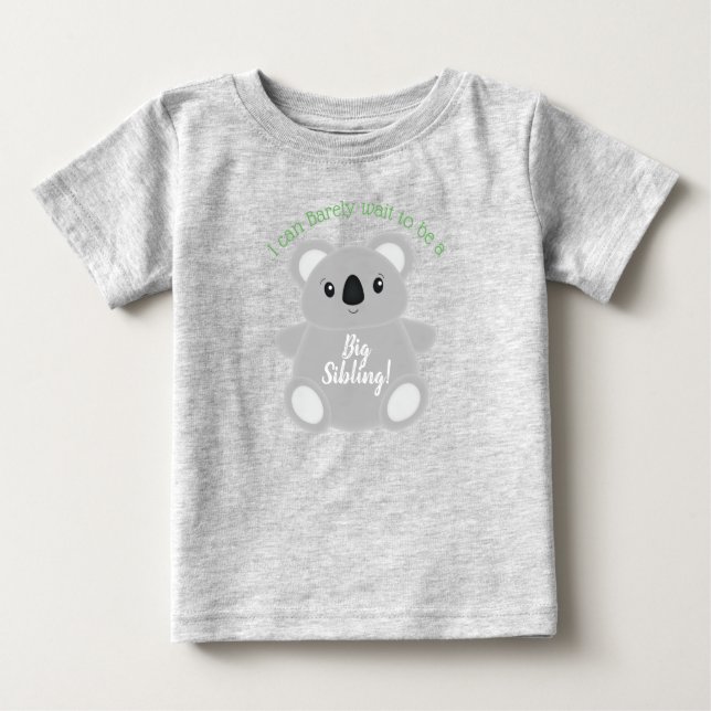 Koala Bear Baby Shower T Shirt (Framsida)
