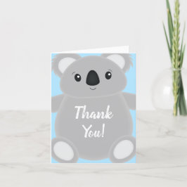 Koala Bear Baby Shower Tack Kort