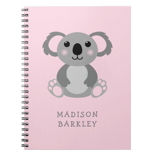 Koala Bear Barn Cute Anteckningsbok (Framsidan)