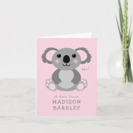 Koala Bear Barn Cute Stationära kort