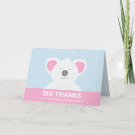Koala Bear Big Tack-Rosa Blue Kort
