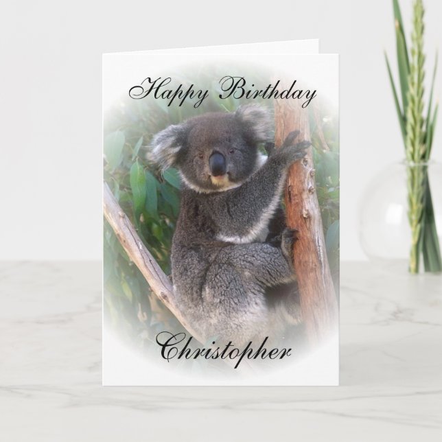 Koala Bear Birthday Kort (Framsida)