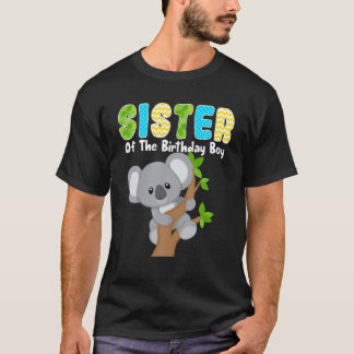 Koala Bear Birthday syster of the Birthday Boy Koa T Shirt
