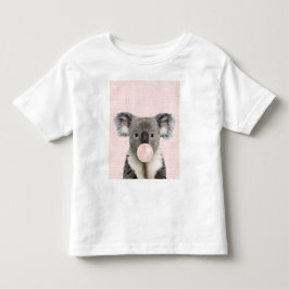 Koala Bear Blowing Rosa Bubble gumm T Shirt