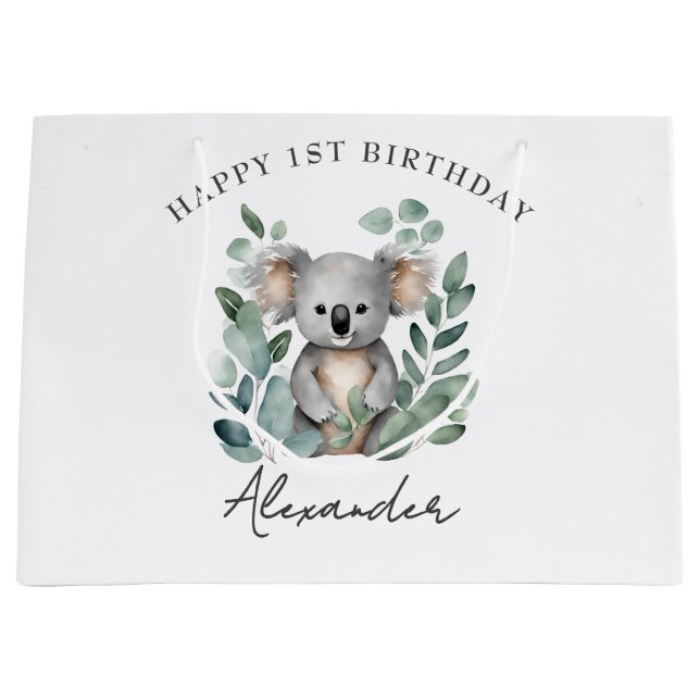 Koala Bear Boys 1:a födelsedagen Party (Framsidan)