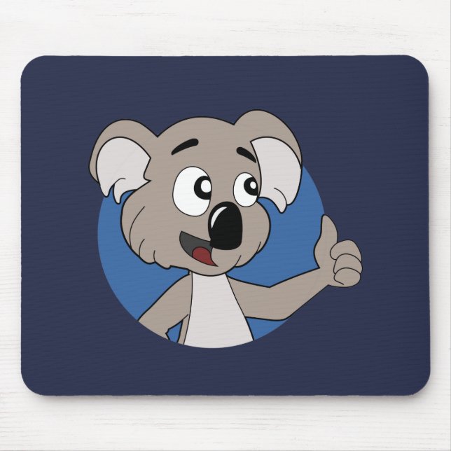Koala bear cartoon mouse pad musmatta (Framsidan)